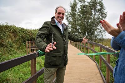 official opening of accessible boardwalk at Brancaster