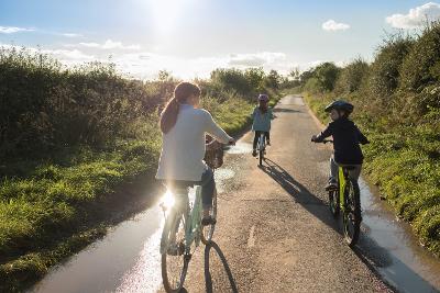 Family bike ride