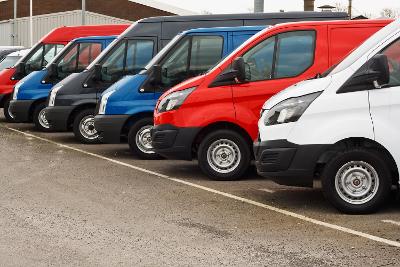 Parked vans